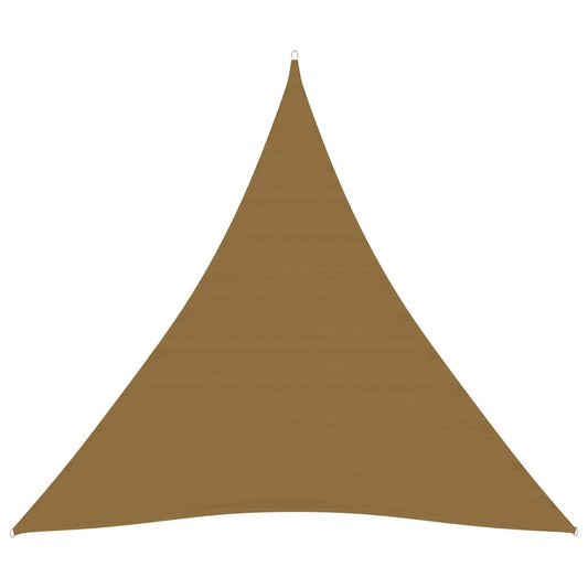 Berkfield Sunshade Sail 160 g/m�__ Taupe 3.6x3.6x3.6 m HDPE