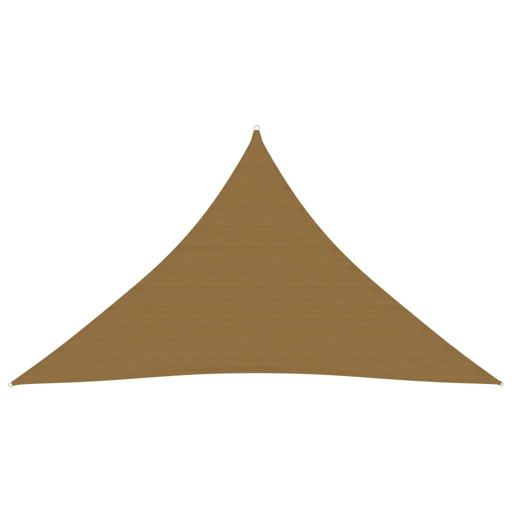 Berkfield Sunshade Sail 160 g/m�__ Taupe 3.5x3.5x4.9 m HDPE
