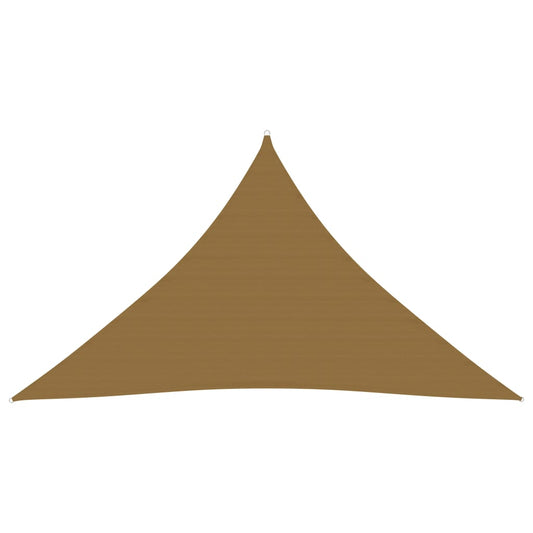 Berkfield Sunshade Sail 160 g/m�__ Taupe 3.5x3.5x4.9 m HDPE