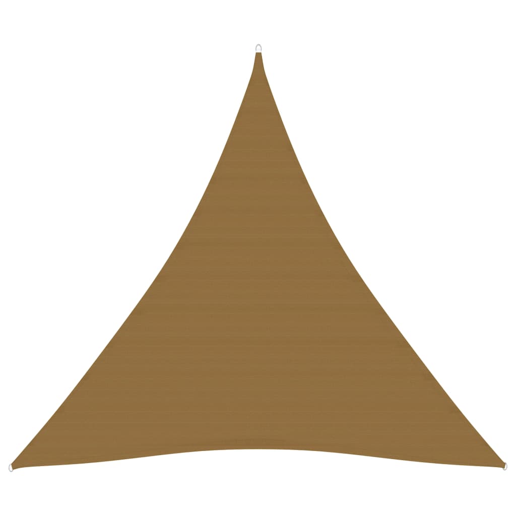 Berkfield Sunshade Sail 160 g/m�__ Taupe 4x4x4 m HDPE