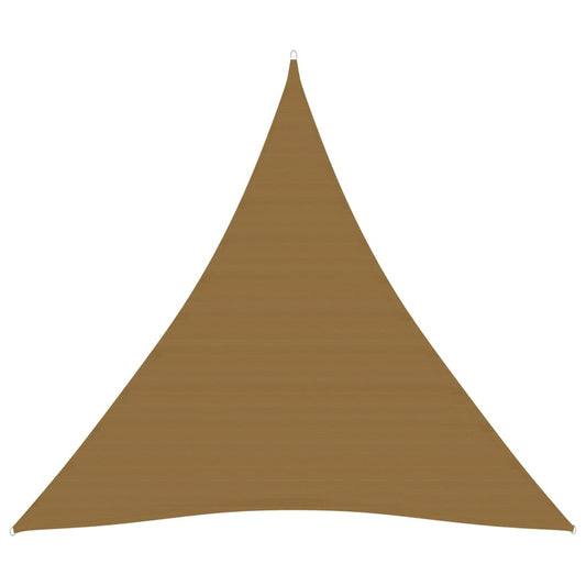 Berkfield Sunshade Sail 160 g/m�__ Taupe 4x4x4 m HDPE