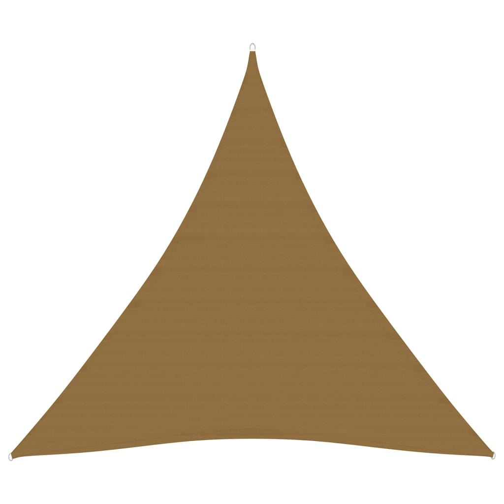 Berkfield Sunshade Sail 160 g/m�__ Taupe 5x5x5 m HDPE