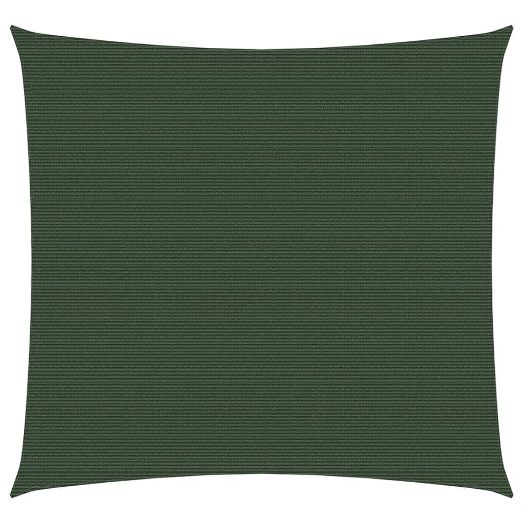 Berkfield Sunshade Sail 160 g/m�__ Dark Green 6x6 m HDPE