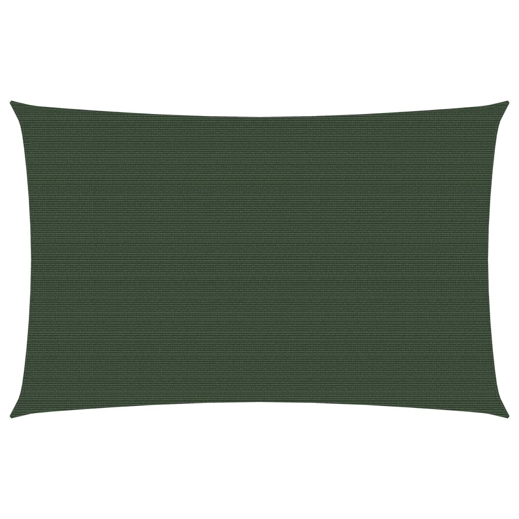 Berkfield Sunshade Sail 160 g/m�__ Dark Green 2x4.5 m HDPE