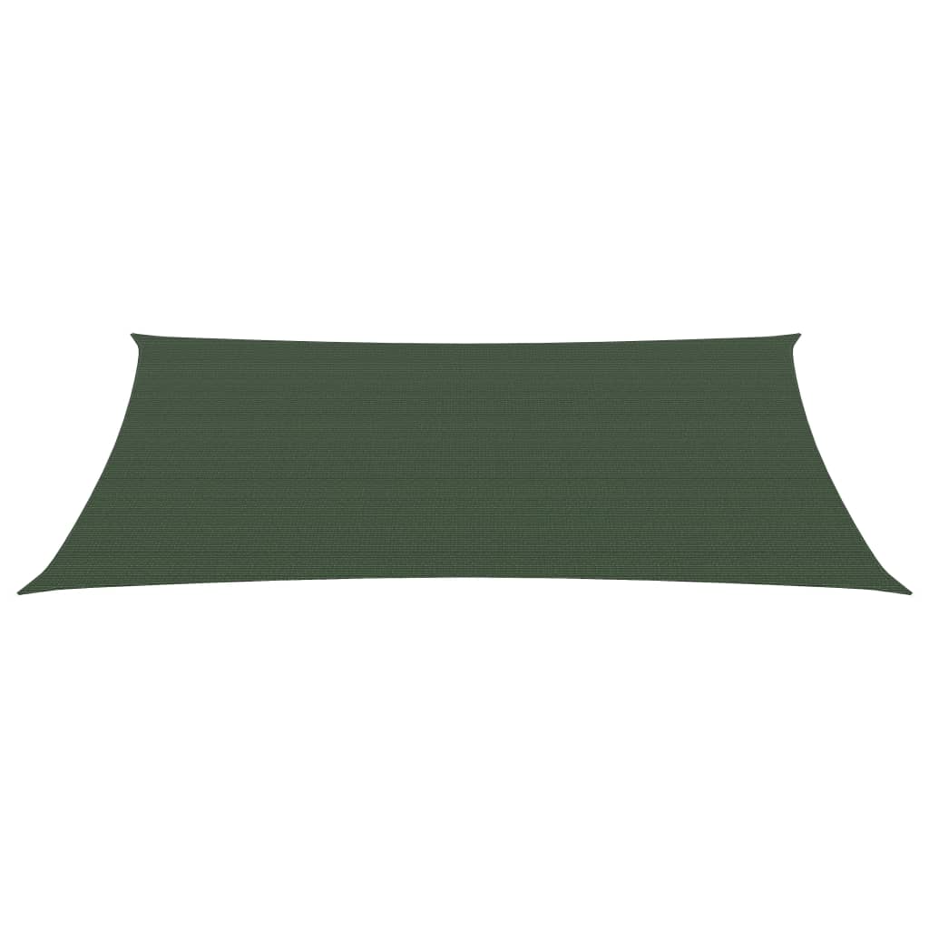 Berkfield Sunshade Sail 160 g/m�__ Dark Green 2x4.5 m HDPE