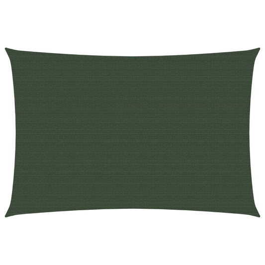 Berkfield Sunshade Sail 160 g/må_ Dark Green 2.5x4 m HDPE