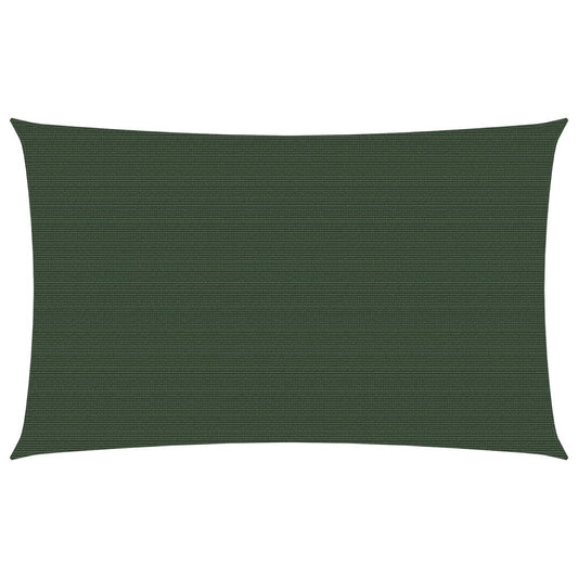 Berkfield Sunshade Sail 160 g/må_ Dark Green 3x6 m HDPE