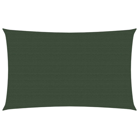 Berkfield Sunshade Sail 160 g/m�__ Dark Green 4x6 m HDPE