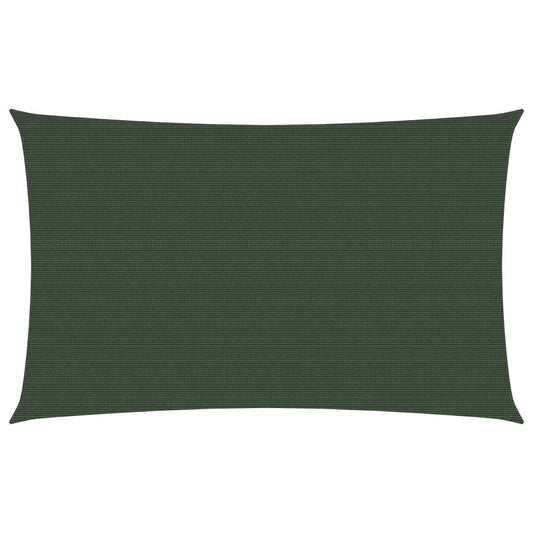 Berkfield Sunshade Sail 160 g/m�__ Dark Green 5x7 m HDPE