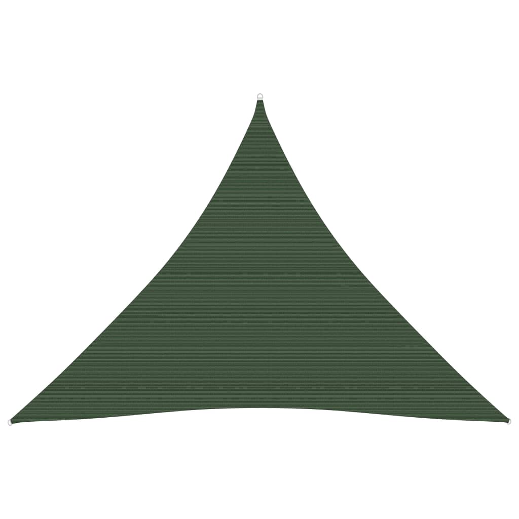 Berkfield Sunshade Sail 160 g/m�__ Dark Green 3x3x3 m HDPE