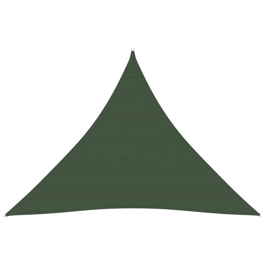 Berkfield Sunshade Sail 160 g/m�__ Dark Green 3x3x3 m HDPE