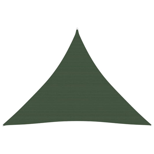 Berkfield Sunshade Sail 160 g/m�__ Dark Green 3.6x3.6x3.6 m HDPE