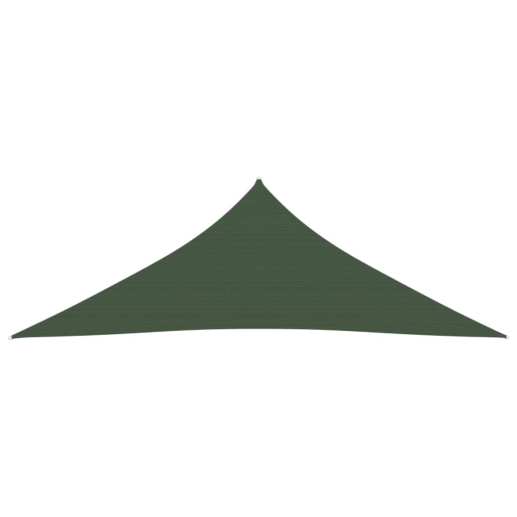 Berkfield Sunshade Sail 160 g/m�__ Dark Green 3.6x3.6x3.6 m HDPE