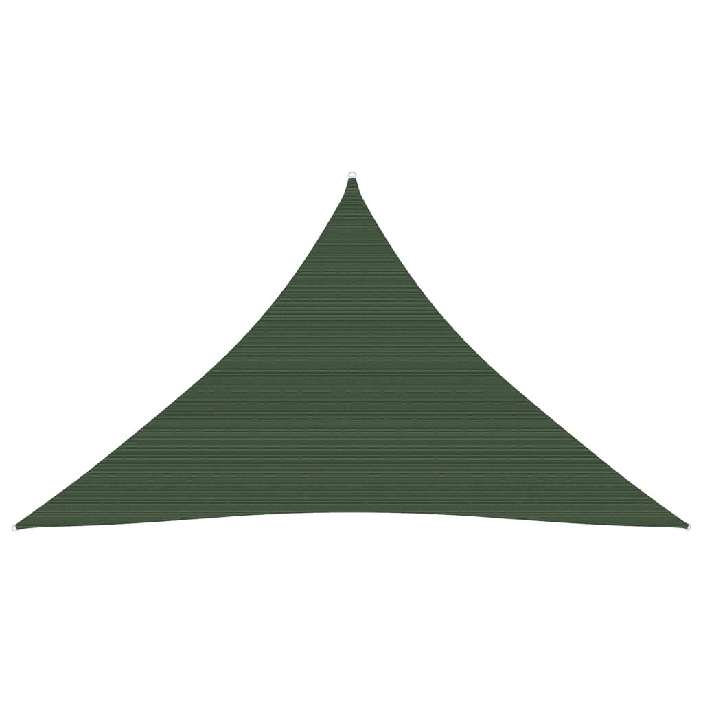 Berkfield Sunshade Sail 160 g/m�__ Dark Green 3x3x4.2 m HDPE