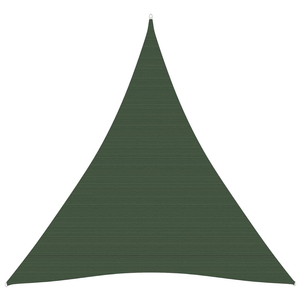 Berkfield Sunshade Sail 160 g/m�__ Dark Green 3x4x4 m HDPE
