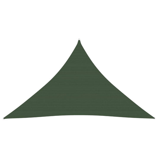 Berkfield Sunshade Sail 160 g/m�__ Dark Green 3.5x3.5x4.9 m HDPE