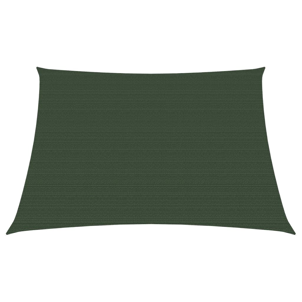 Berkfield Sunshade Sail 160 g/m�__ Dark Green 3/4x2 m HDPE