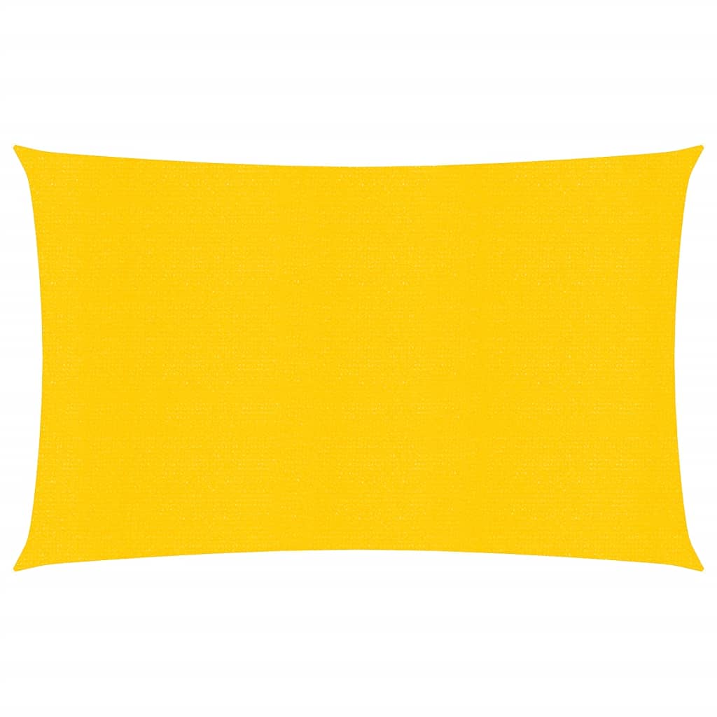 Berkfield Sunshade Sail 160 g/m�__ Yellow 2x4 m HDPE