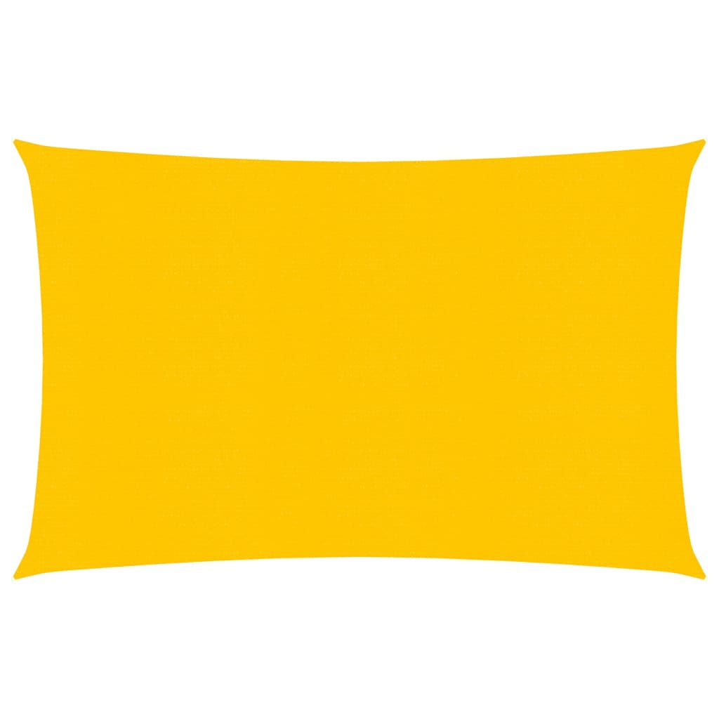 Berkfield Sunshade Sail 160 g/må_ Yellow 2.5x4 m HDPE