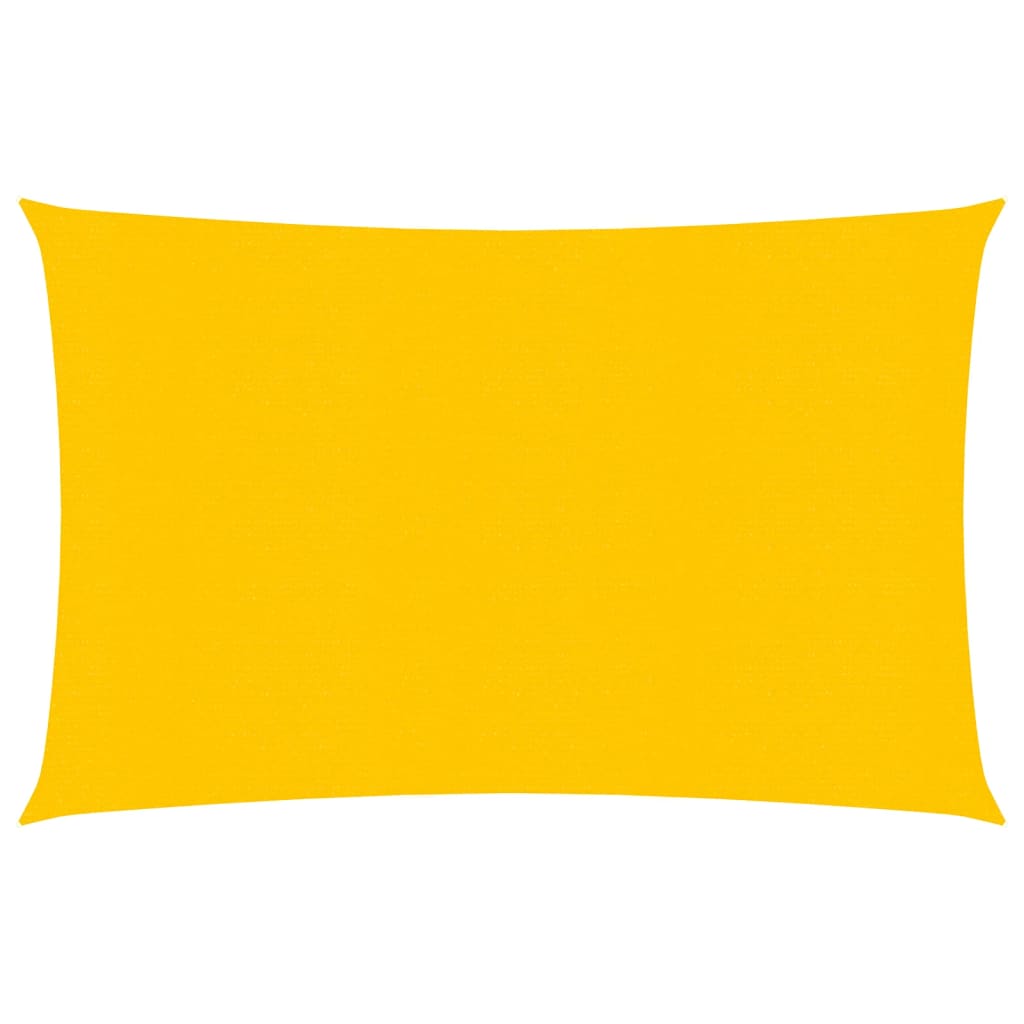 Berkfield Sunshade Sail 160 g/må_ Yellow 3x4 m HDPE