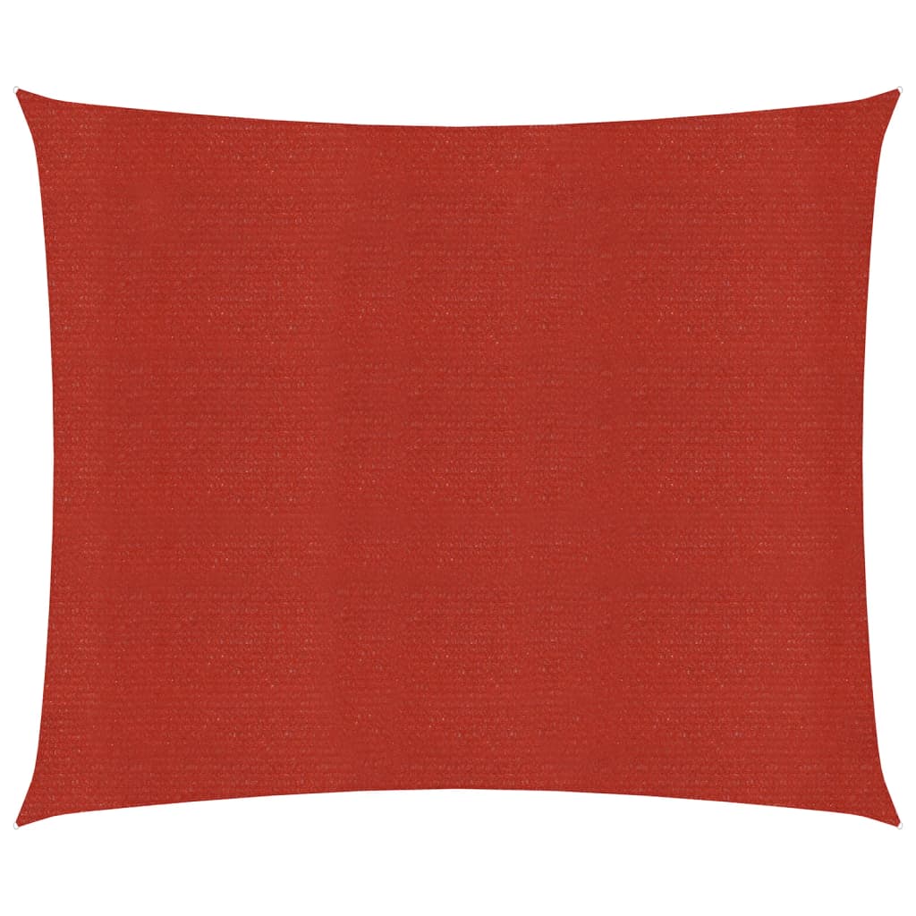 Berkfield Sunshade Sail 160 g/m�__ Red 2x2 m HDPE