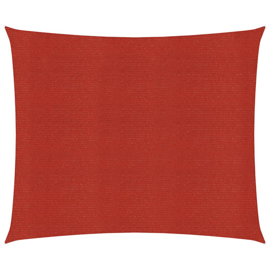 Berkfield Sunshade Sail 160 g/m�__ Red 3.6x3.6 m HDPE