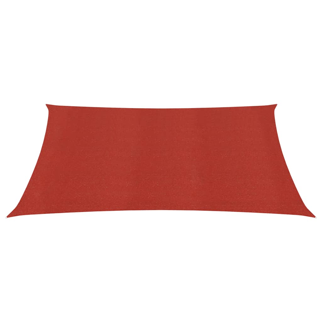 Berkfield Sunshade Sail 160 g/m�__ Red 3.6x3.6 m HDPE