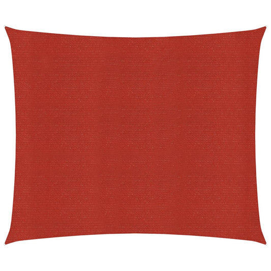 Berkfield Sunshade Sail 160 g/må_ Red 2.5x3 m HDPE