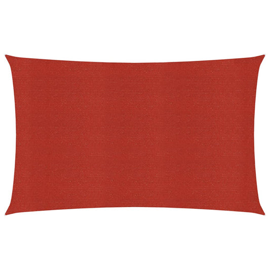 Berkfield Sunshade Sail 160 g/m�__ Red 4x7 m HDPE