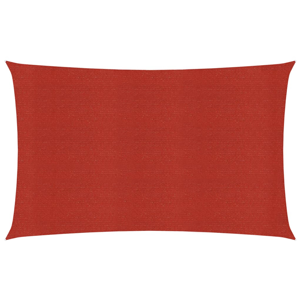 Berkfield Sunshade Sail 160 g/m�__ Red 6x8 m HDPE