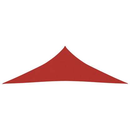 Berkfield Sunshade Sail 160 g/m�__ Red 3x3x4.2 m HDPE
