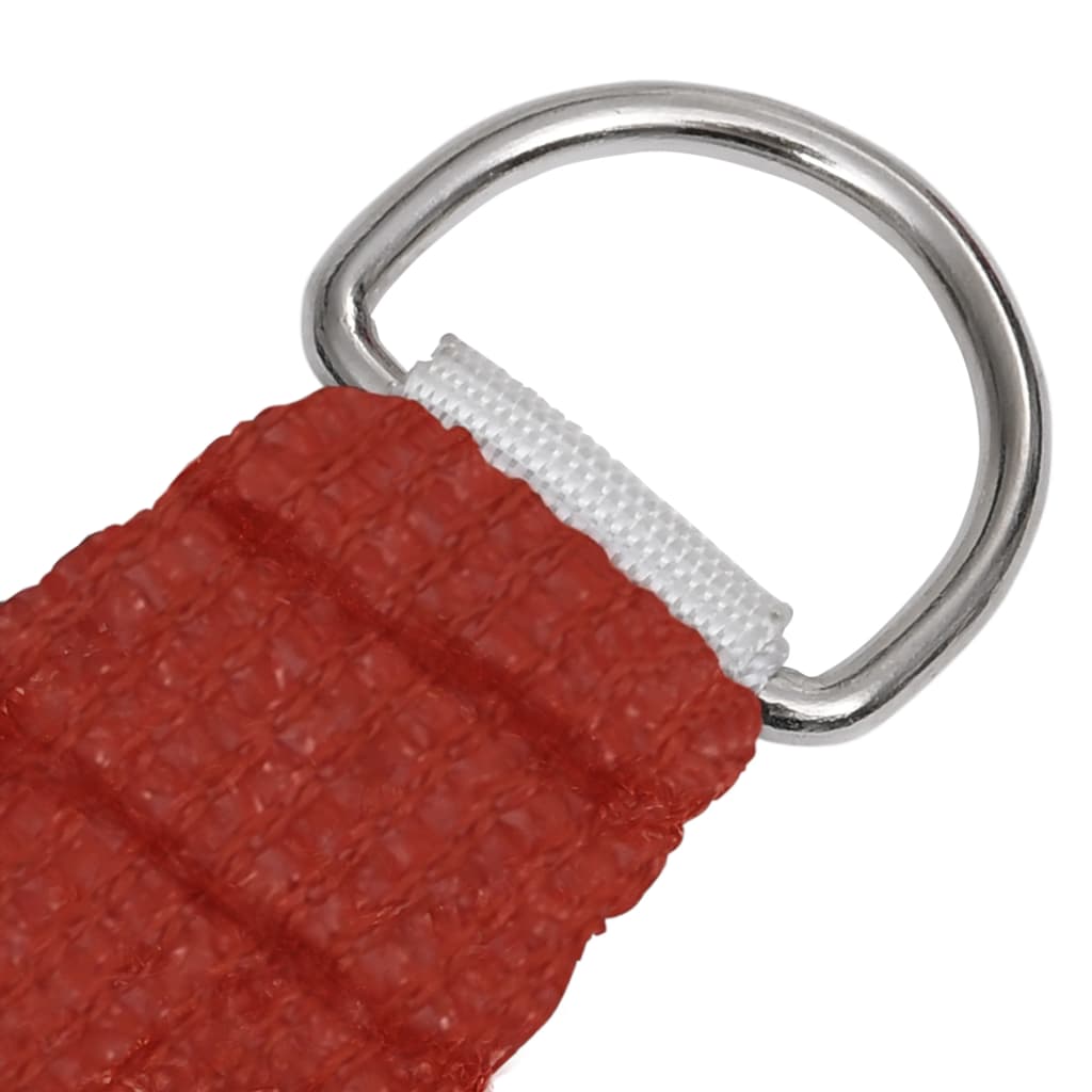 Berkfield Sunshade Sail 160 g/m�__ Red 3x3x4.2 m HDPE