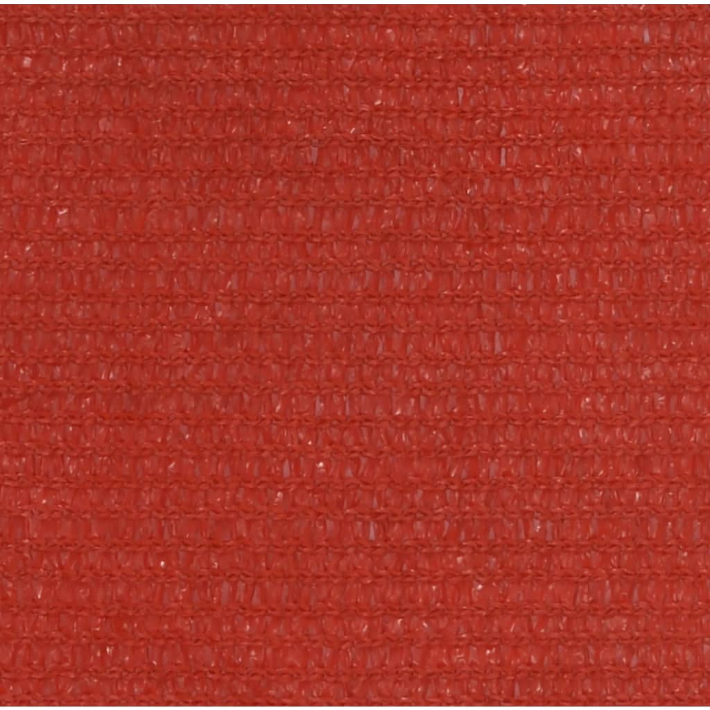 Berkfield Sunshade Sail 160 g/m�__ Red 3x3x4.2 m HDPE