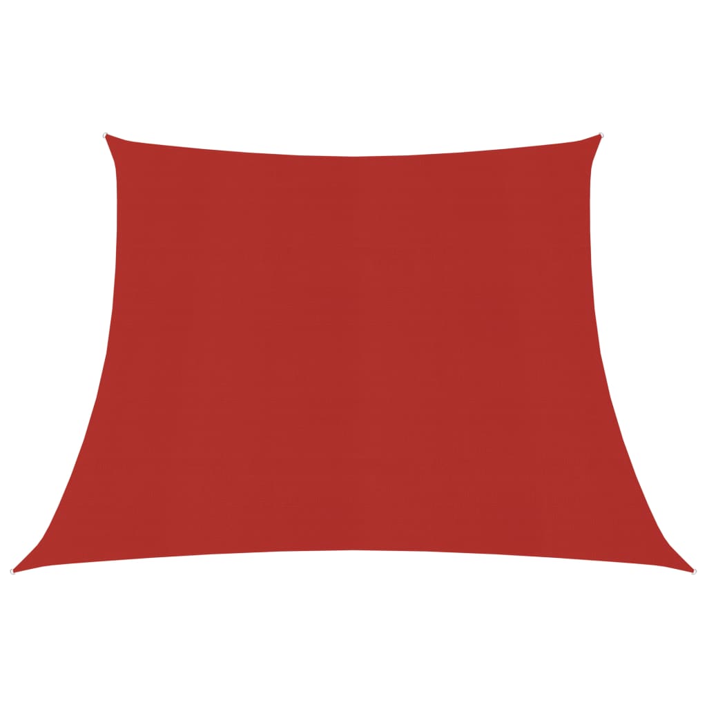 Berkfield Sunshade Sail 160 g/m�__ Red 3/4x3 m HDPE
