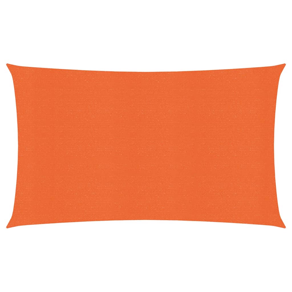 Berkfield Sunshade Sail 160 g/m�__ Orange 2x5 m HDPE