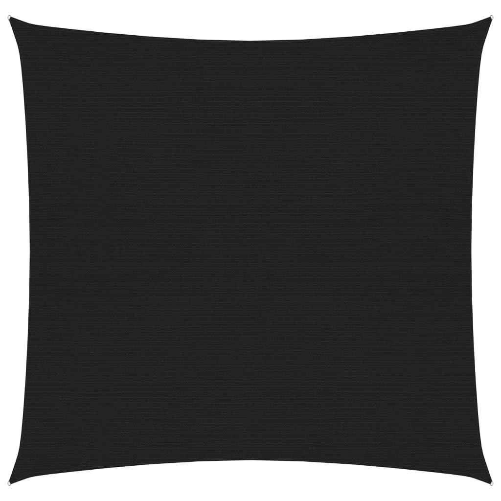 Berkfield Sunshade Sail 160 g/m�__ Black 2x2 m HDPE