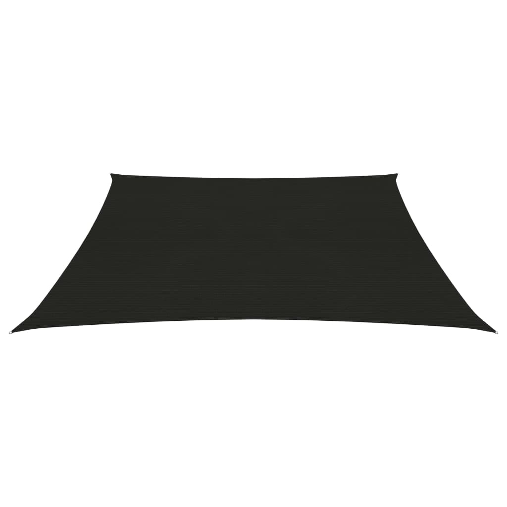Berkfield Sunshade Sail 160 g/m�__ Black 3x3 m HDPE
