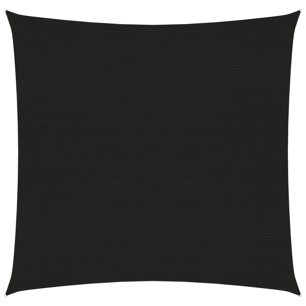 Berkfield Sunshade Sail 160 g/m�__ Black 3.6x3.6 m HDPE