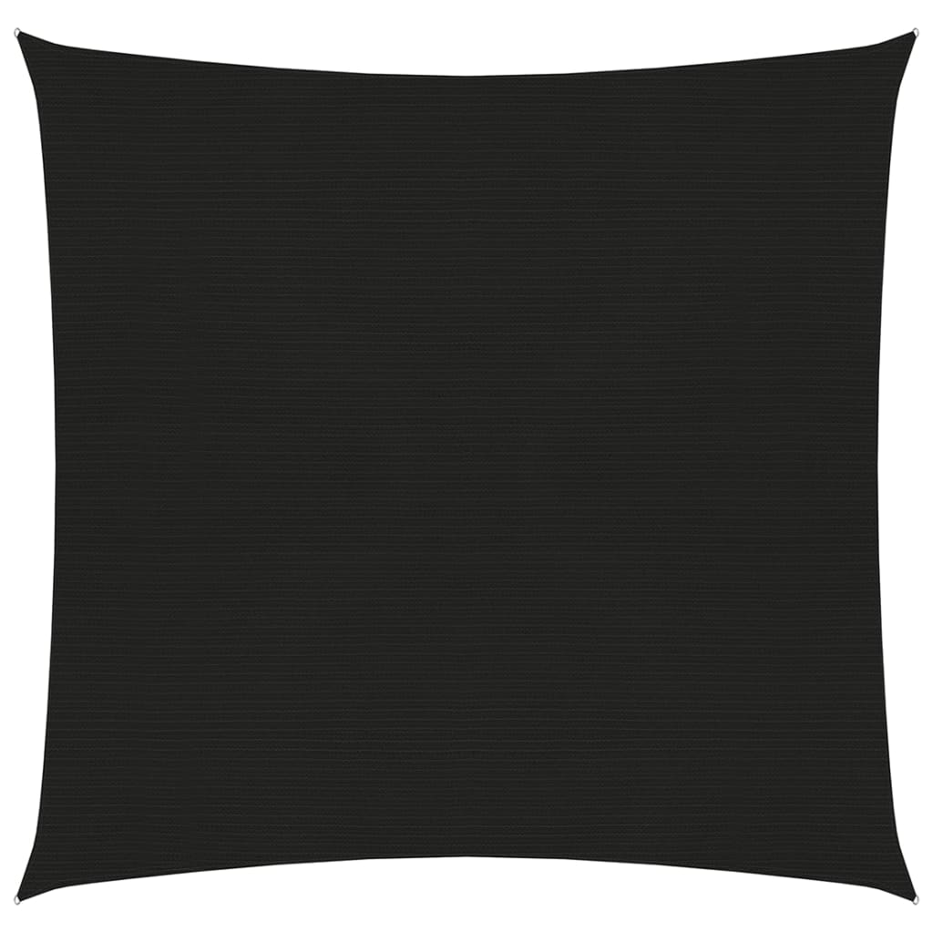 Berkfield Sunshade Sail 160 g/m�__ Black 4x4 m HDPE