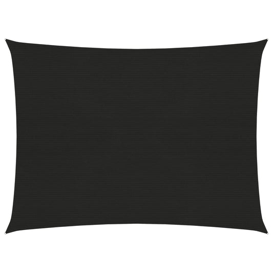 Berkfield Sunshade Sail 160 g/m�__ Black 2x2.5 m HDPE