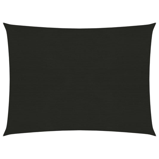 Berkfield Sunshade Sail 160 g/m�__ Black 2x3 m HDPE