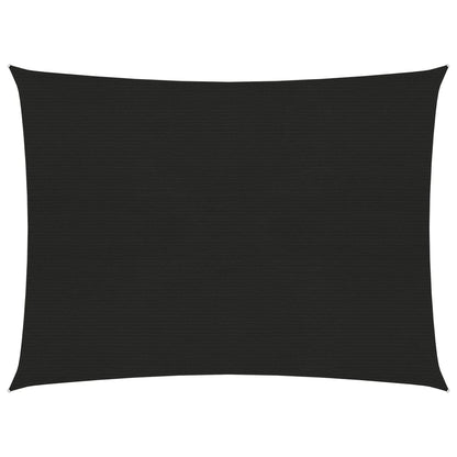 Berkfield Sunshade Sail 160 g/m�__ Black 2x3.5 m HDPE