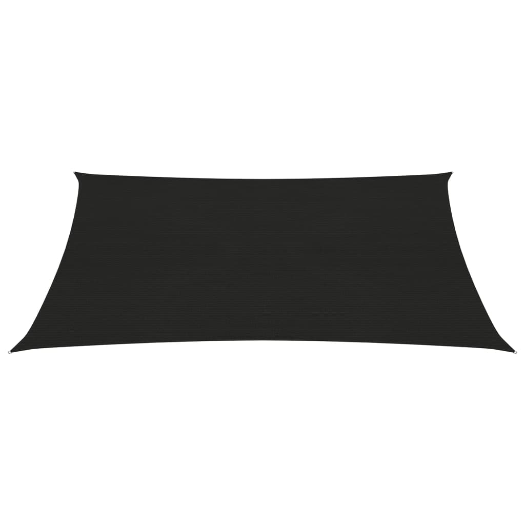 Berkfield Sunshade Sail 160 g/m�__ Black 2x3.5 m HDPE
