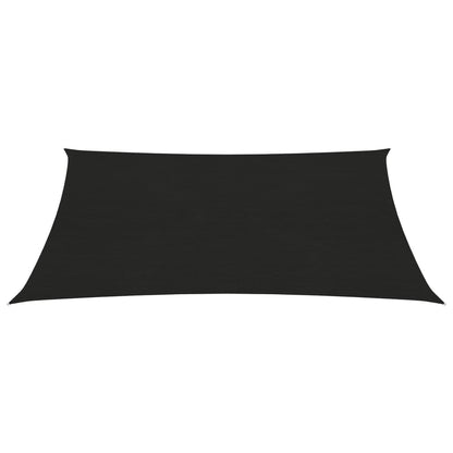 Berkfield Sunshade Sail 160 g/m�__ Black 2x3.5 m HDPE