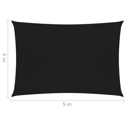 Berkfield Sunshade Sail 160 g/m�__ Black 2.5x3.5 m HDPE