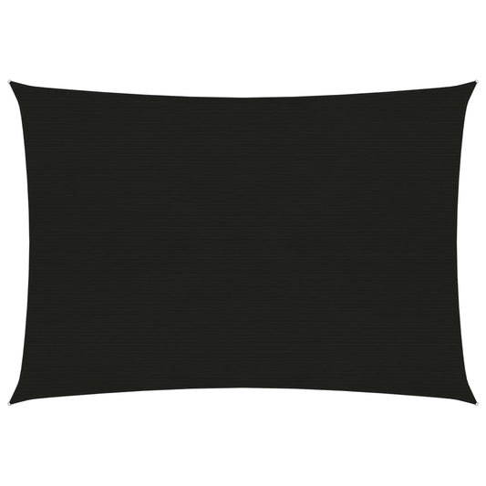 Berkfield Sunshade Sail 160 g/m�__ Black 3.5x5 m HDPE
