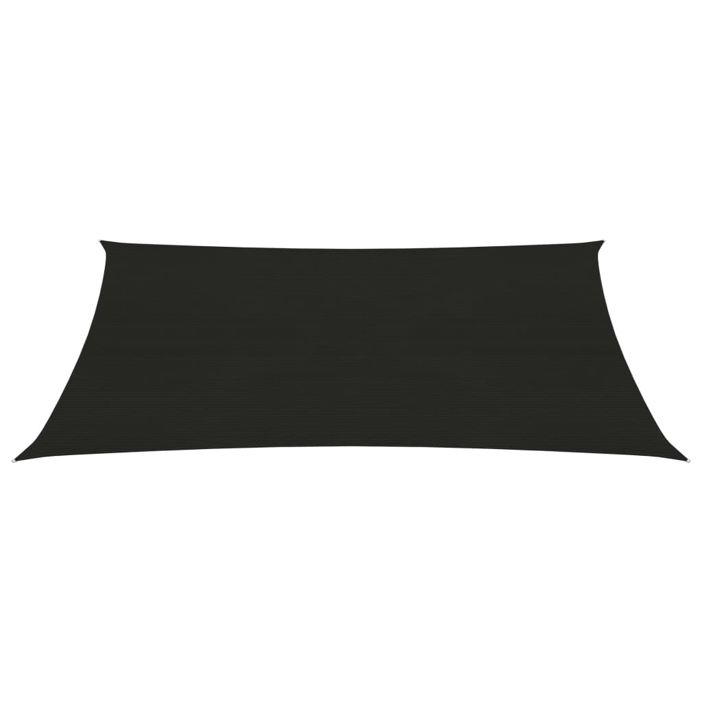 Berkfield Sunshade Sail 160 g/m�__ Black 3.5x5 m HDPE