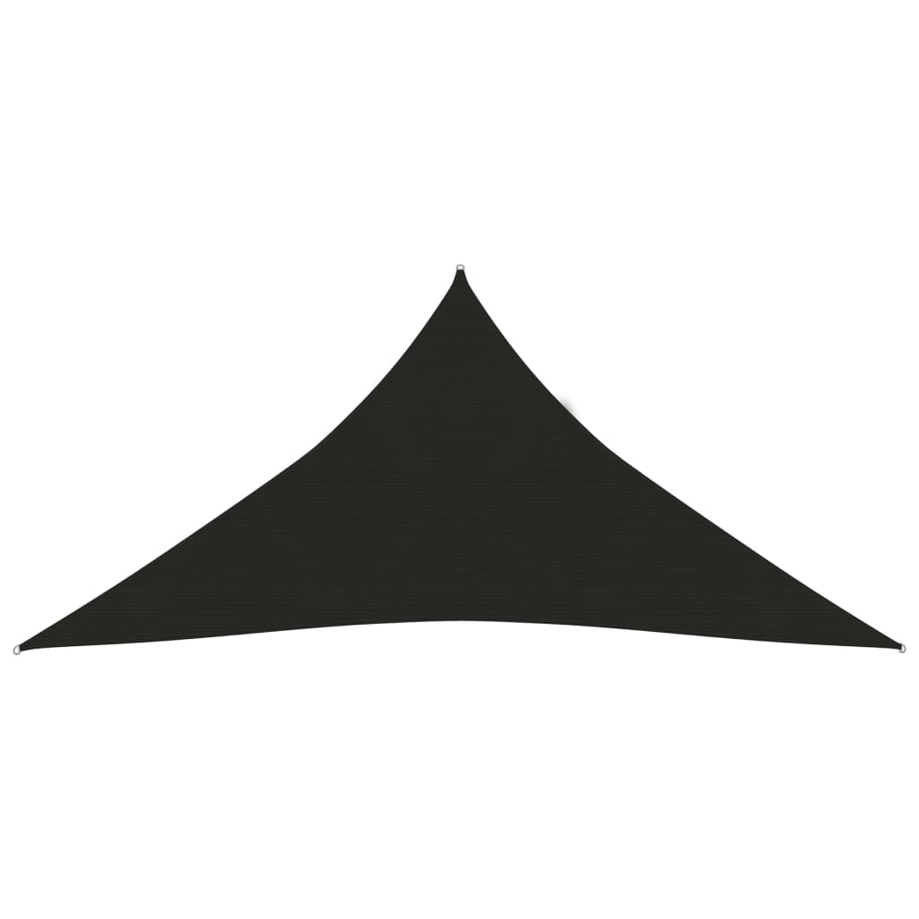 Berkfield Sunshade Sail 160 g/m�__ Black 3x3x3 m HDPE