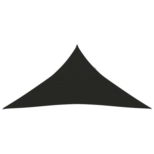 Berkfield Sunshade Sail 160 g/m�__ Black 3x3x3 m HDPE