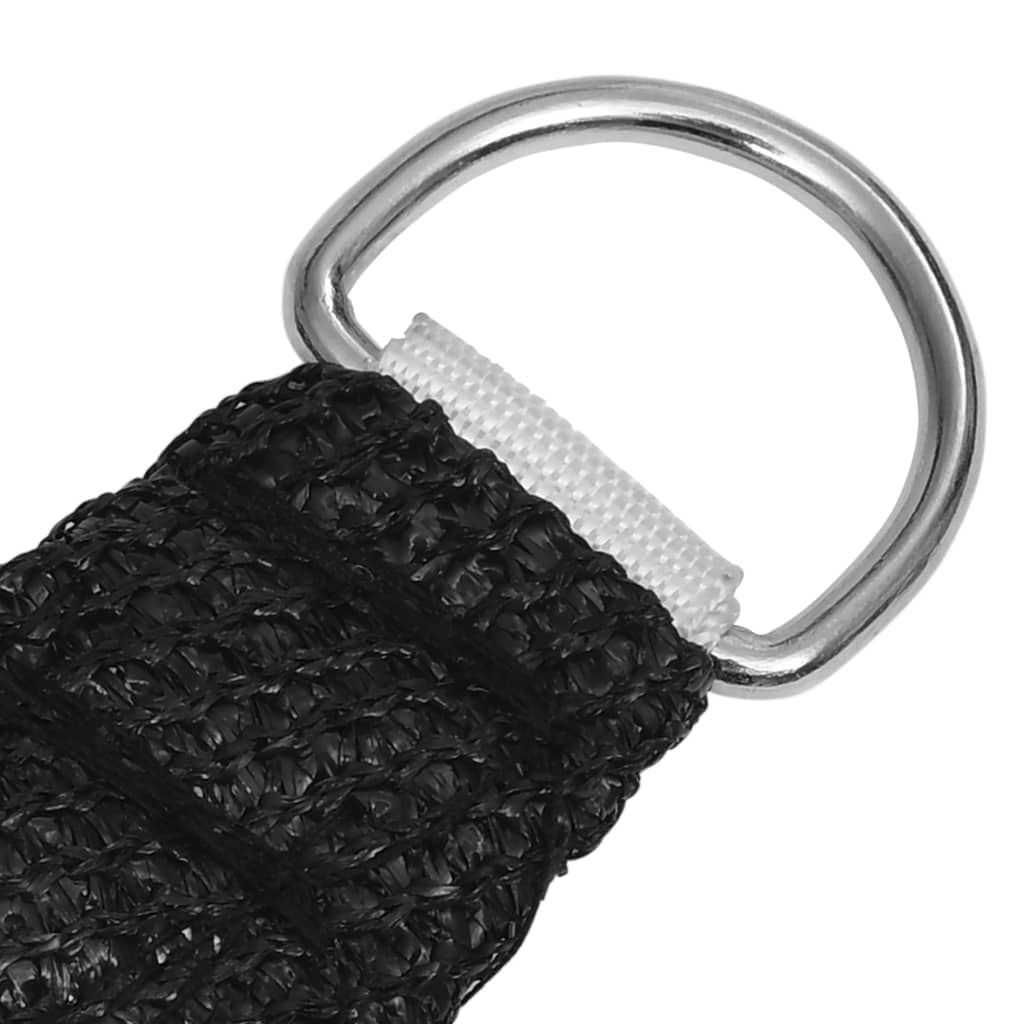 Berkfield Sunshade Sail 160 g/m�__ Black 3x3x4.2 m HDPE